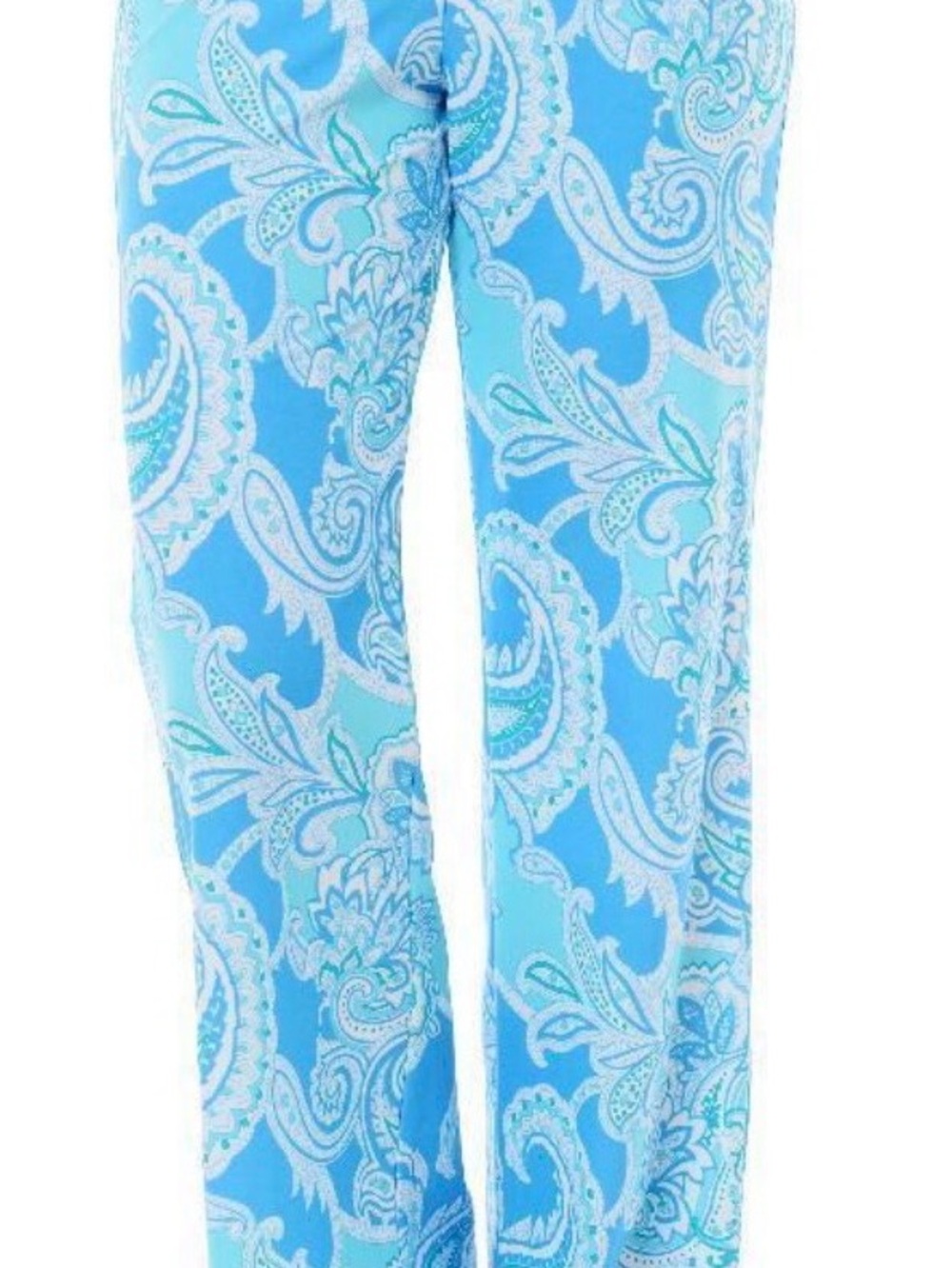 Jude Connally Blue Paisley Wide-Leg Pants